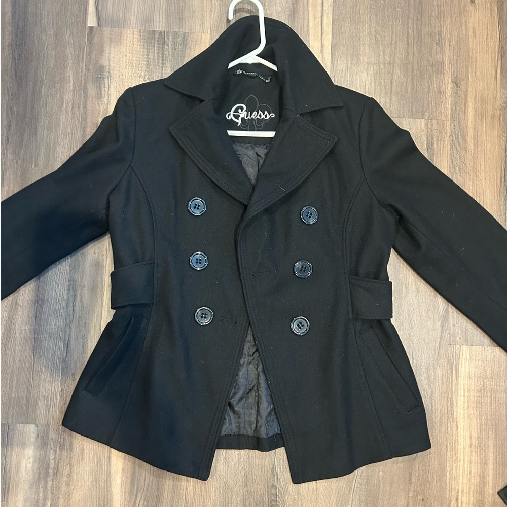 Guess Women’s Black Peacoat Classic Y2K